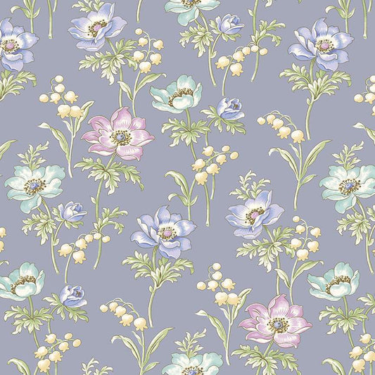Abloom - Poppies Periwinkle - Licence To Quilt