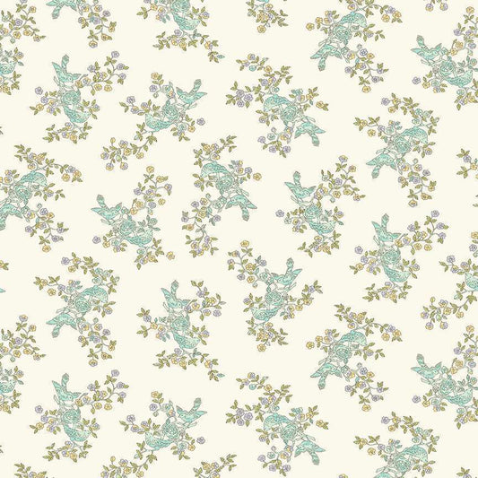Abloom - Nesting Teal - Licence To Quilt