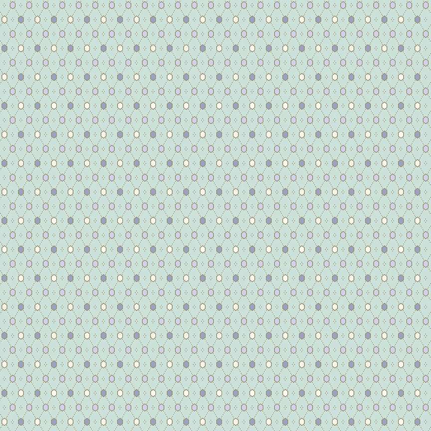 Abloom - Diamond Mesh Teal - Licence To Quilt