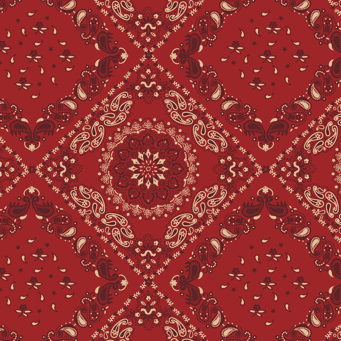 Red 108in Wide Back - Bandana - Licence To Quilt