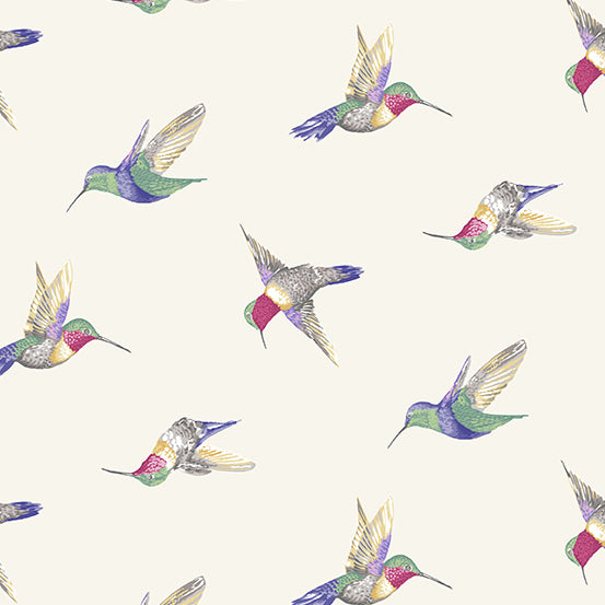 Avalon - Hummingbirds Cream - Licence To Quilt