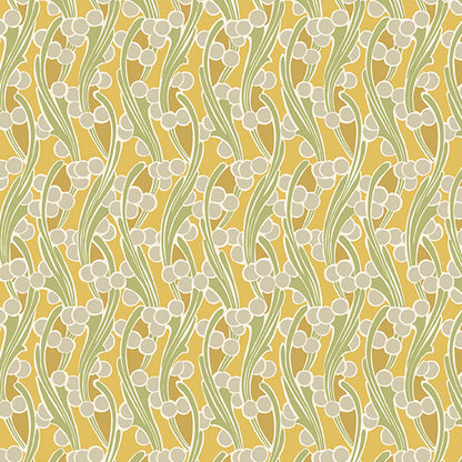 Fleur Nouveau - Seaweed Yellow - Licence To Quilt