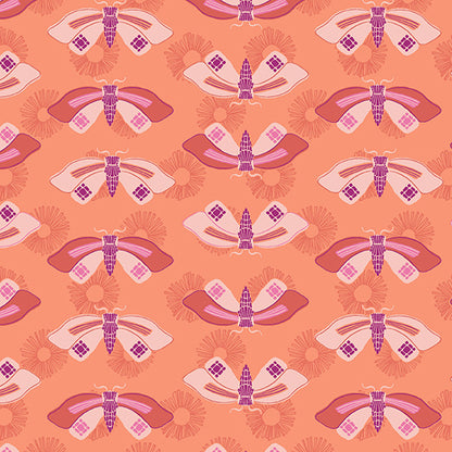 Wandering - Butterflies Peach - Licence To Quilt