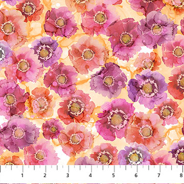 Dragonfly Dance - Small Floral Pink-Orange