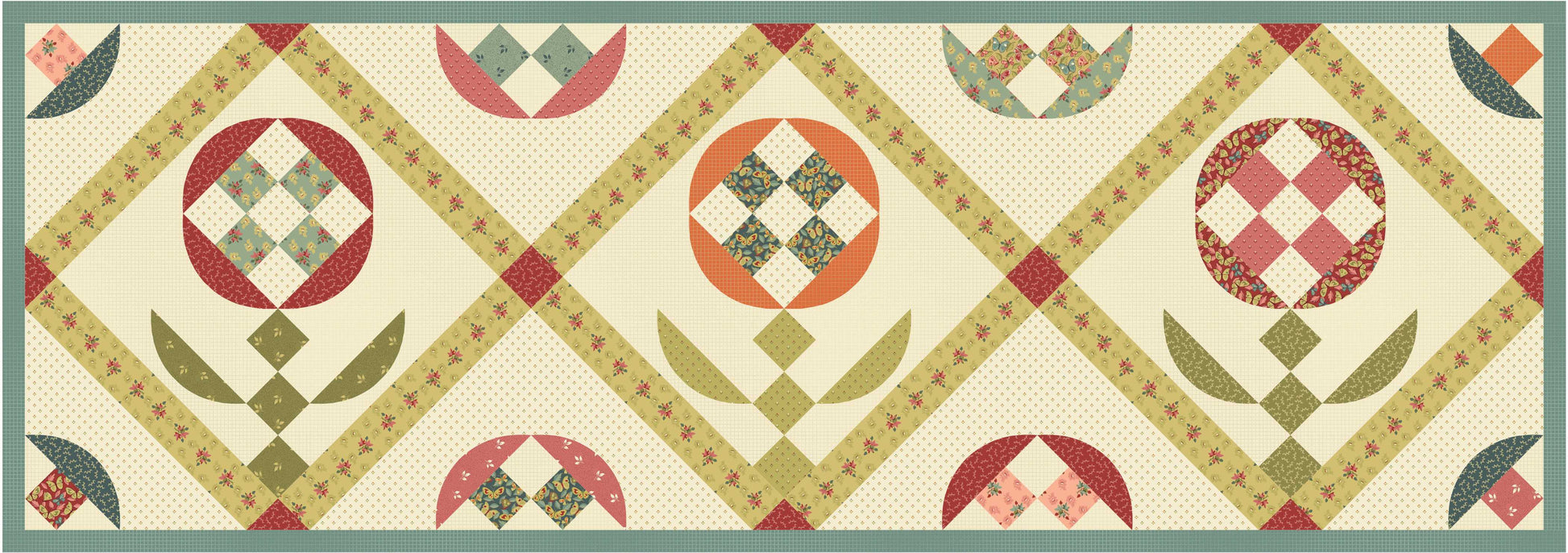 Back & Forth - Zigzag - Rosehip - Licence To Quilt