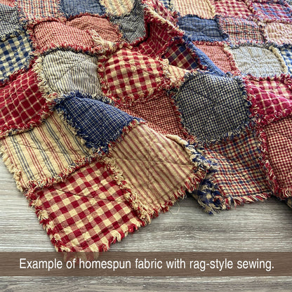 American Heritage Plaid Homespun - Carrés de 6 inches (40) - Licence To Quilt