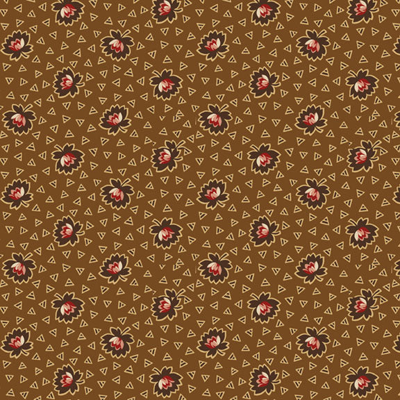 Butternut & Peppercorn II - Double Bloom Brown - Licence To Quilt