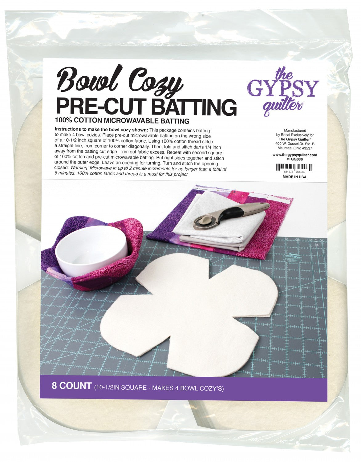 Bowl Cozy Pre-cut Batting 