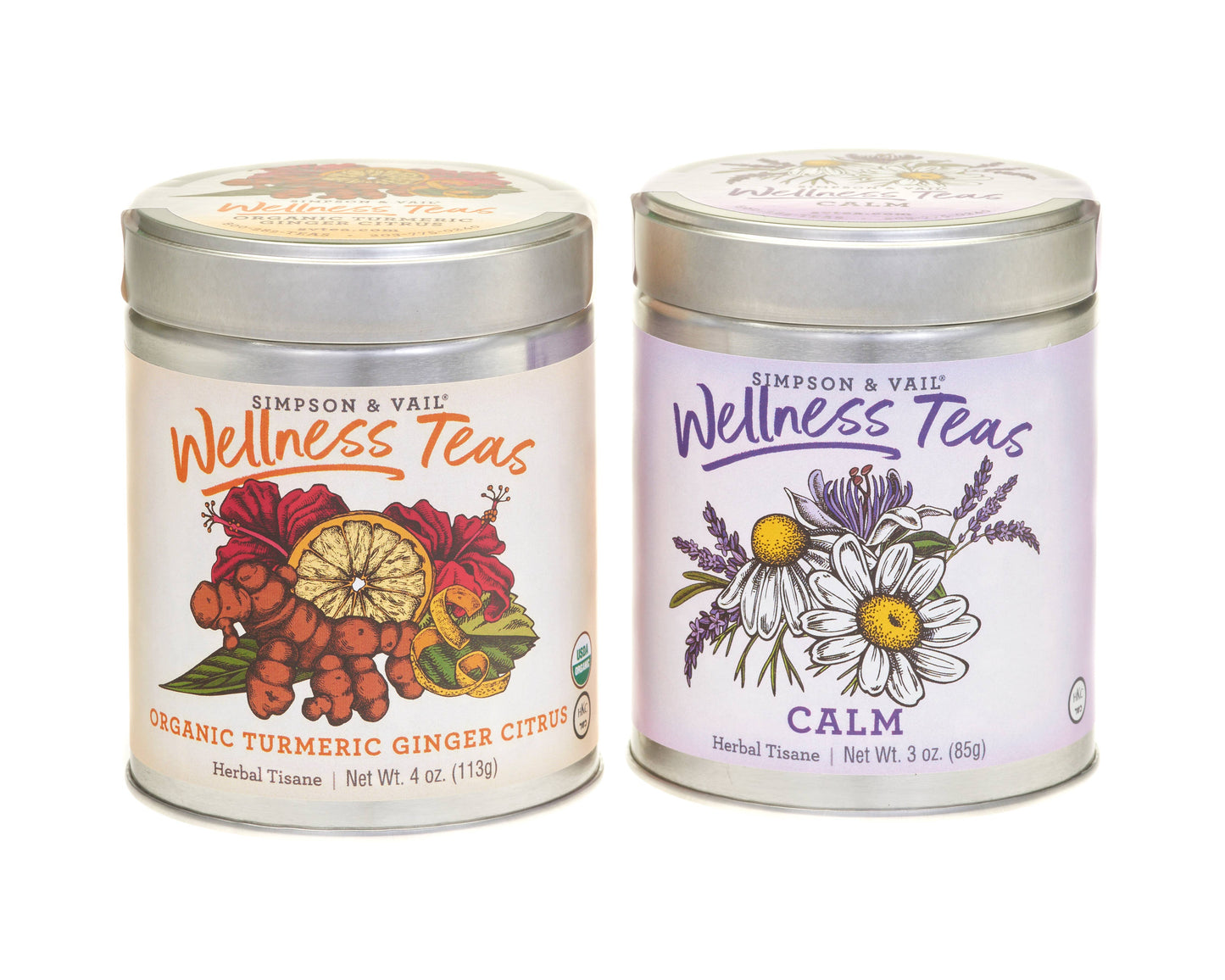 Wellness Teas :  Calm - Thé bien-être à base de plantes calmantes