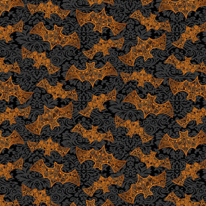 Mystery Manor - Bats Pumpkin - Licence To Quilt