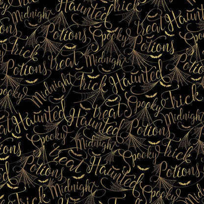 Mystery Manor - Cryptic Script Bronze - Licence To Quilt