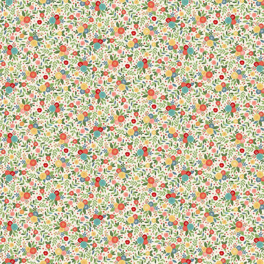 Amelia - Floral Cream - Licence To Quilt