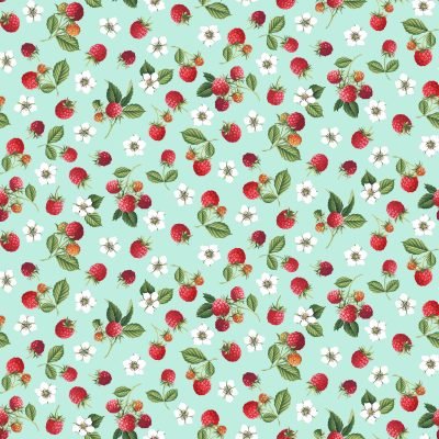 Summer Days - Raspberries Teal - Licence To Quilt