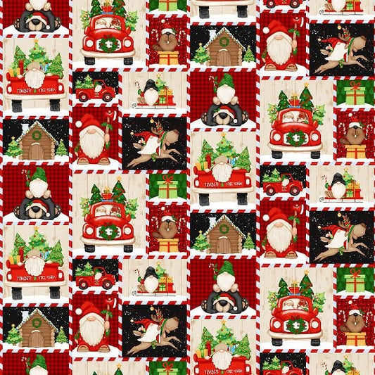 Timber Gnomies Tree Farm - Gnomie Patchwork - Licence To Quilt