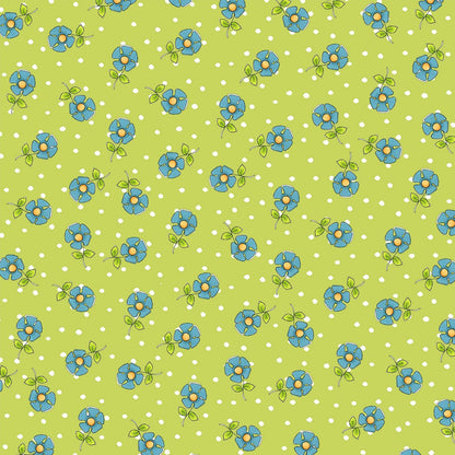 Joy Journey - Daisy Dots Green Fabric - Licence To Quilt