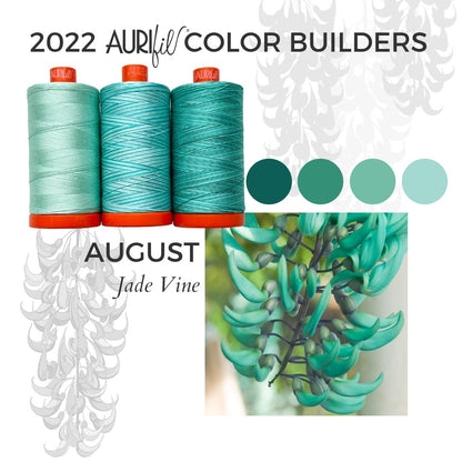 Aurifil Color Builders "Flora"- Août 2022 - Jade Vine - Licence To Quilt