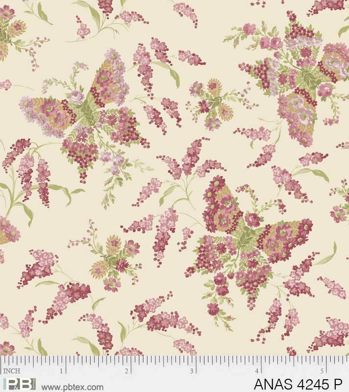 Anastasia - Butterflies Pink - Licence To Quilt