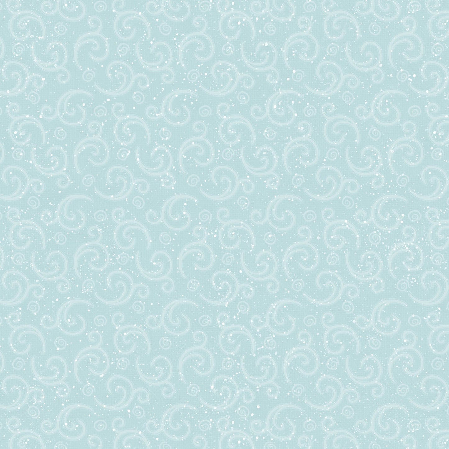 I Love Sn'Gnomies Flannel - Swirl Aqua - Licence To Quilt