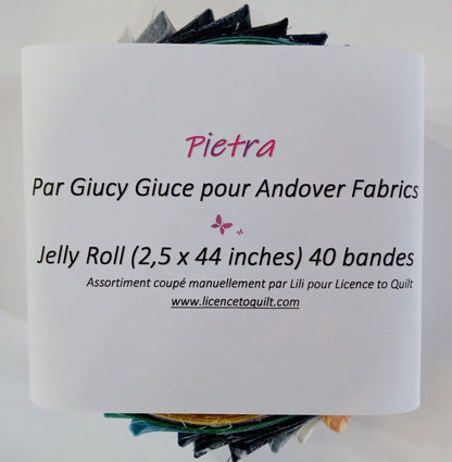 Pietra - Jelly Roll (40 bandes) - Licence To Quilt