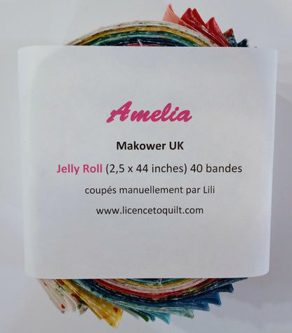 Amelia - Jelly Roll (40 bandes) - Licence To Quilt