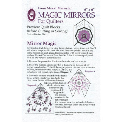 Magic Mirror 6" x 6" - Outil de prévisualisation - Licence To Quilt