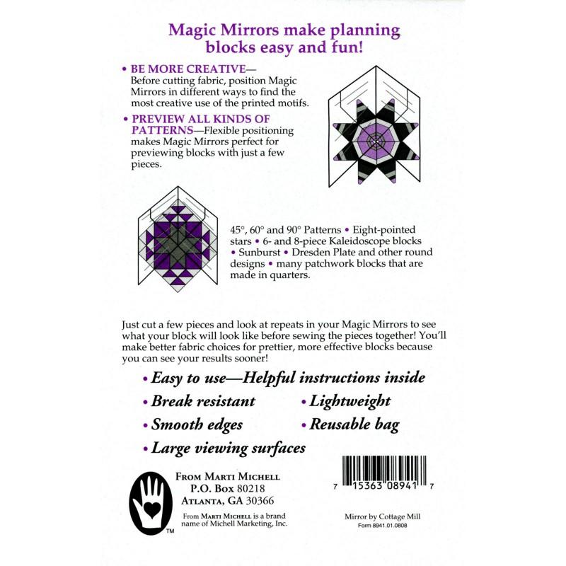 Magic Mirror 6" x 6" - Outil de prévisualisation - Licence To Quilt