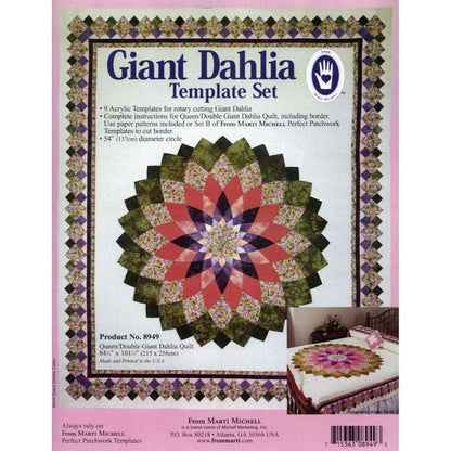 Giant Dahlia Set - Licence To Quilt