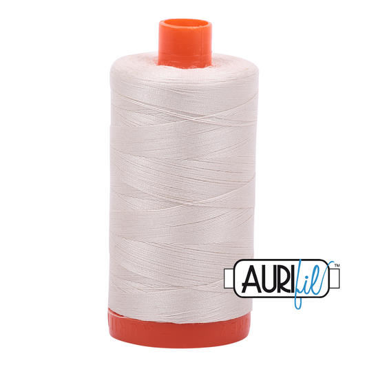 Aurifil Mako 50 - Silver White - Licence To Quilt