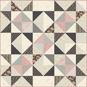 Moonstone - Coal Clover - Licence To Quilt