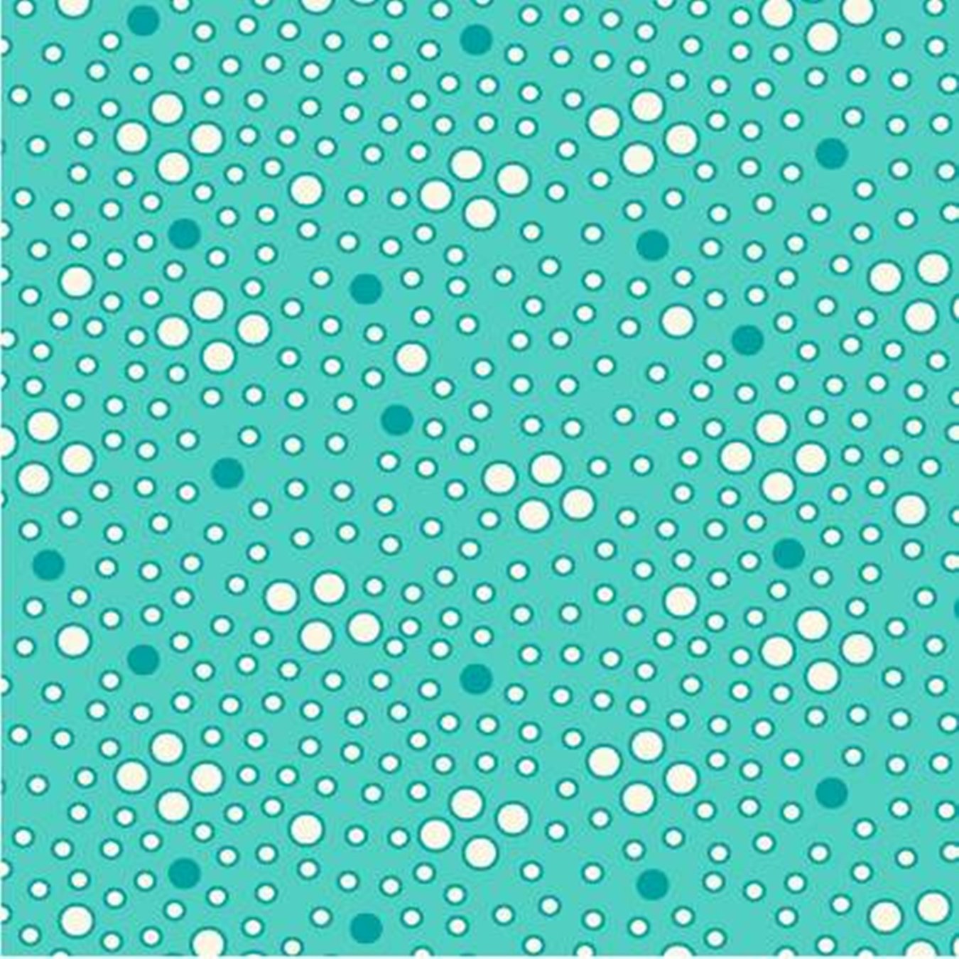 Playtime c. 1930 - Dots Blue Teal - Licence To Quilt