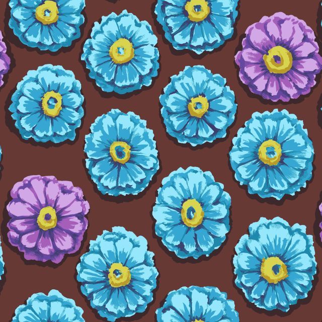 85 And Fabulous - Zinnia Aqua - Licence To Quilt
