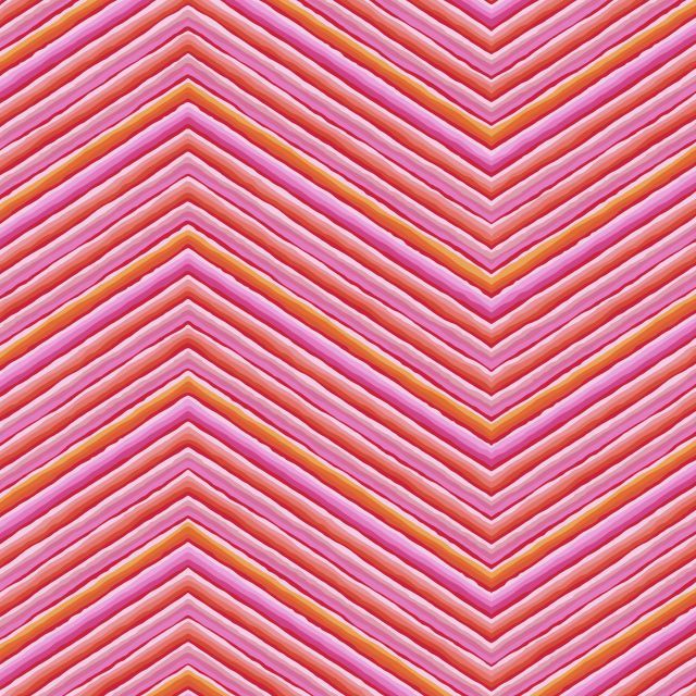 85 And Fabulous - Chevron Stripe Pink - Licence To Quilt