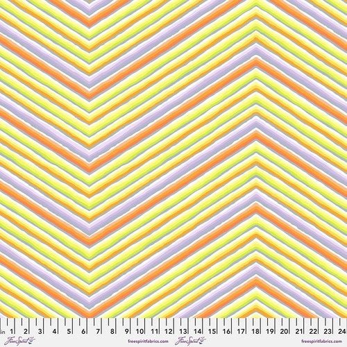 85 And Fabulous - Chevron Stripe Yellow - Licence To Quilt