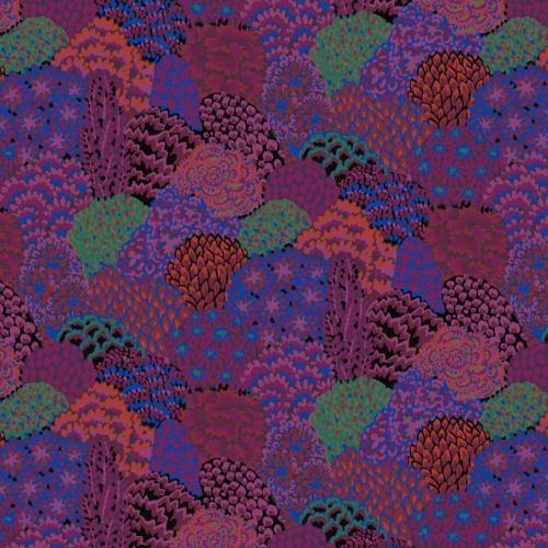 85 And Fabulous - Large Oriental Trees Maroon - Licence To Quilt