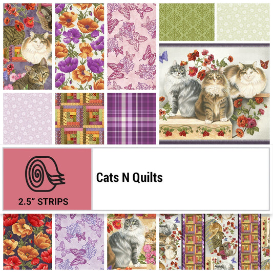 Cats N Quilts - Jelly Roll (40) - Licence To Quilt
