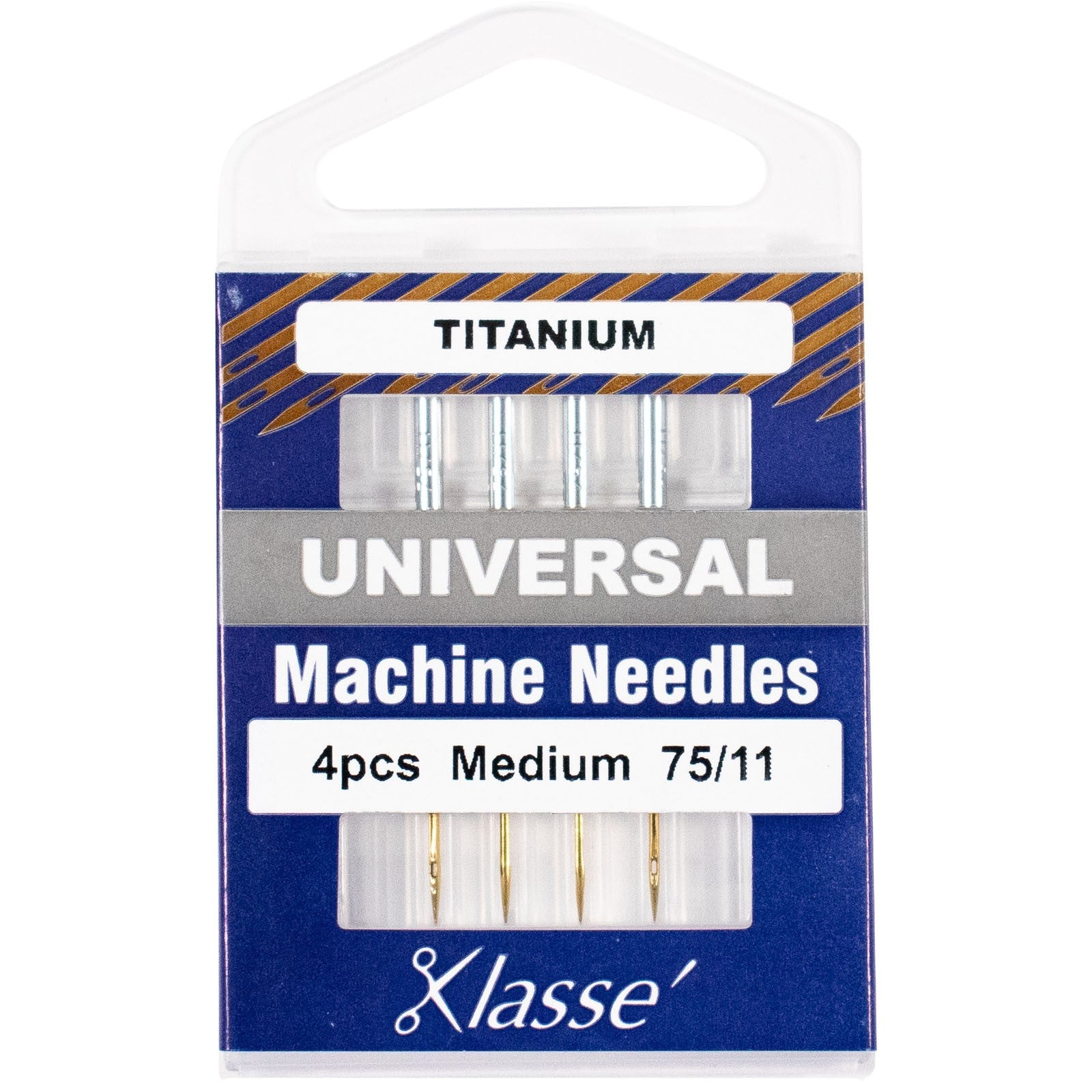 Klasse Titanium Universal Needles - Aiguilles universelles - Titane 75/11 - Licence To Quilt