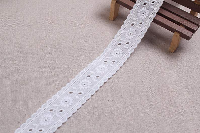 Vintage Wedding Ribbon Eyelet Lace - Licence To Quilt