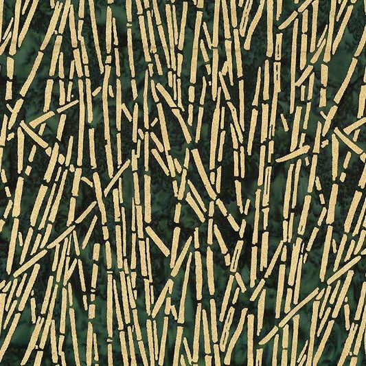 Metallic Batiks - Golden Bamboo Jungle - Licence To Quilt