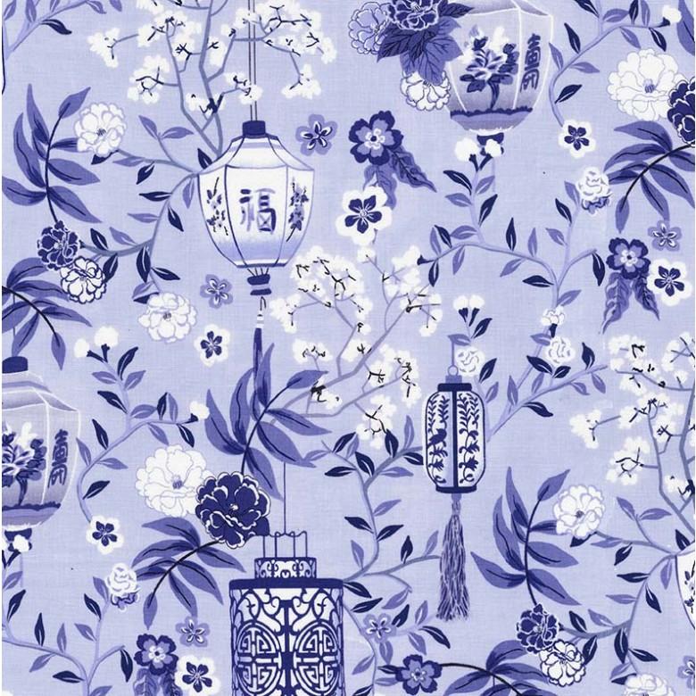 Pagoda Dreams - Lovely Lanterns Blue - Licence To Quilt
