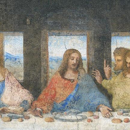 Leonardo da Vinci - The Last Supper Quilt Panel Antique - Licence To Quilt